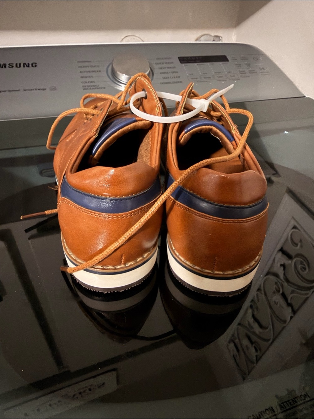 Kids Bruno Marc Tan Lace-Up Dress Shoes - Picture 3 of 4